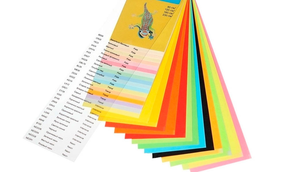 Цветная бумага и цветная печать на ризографе